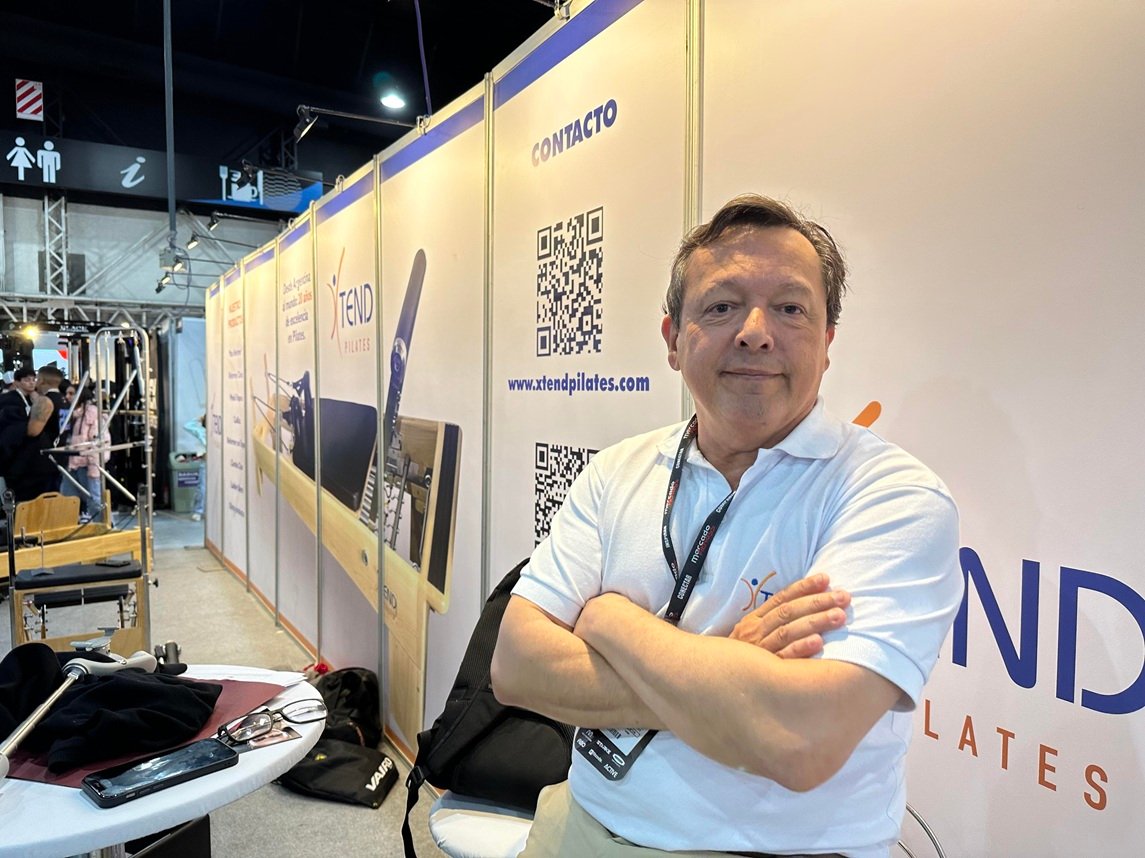Juan Manuel Altamirano, socio fundador de Xtend Pilates, en Mercado Fitness 2025.